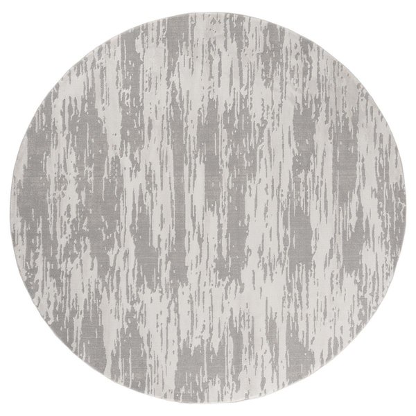 United Weavers Of America Cascades Salish Silver Round Rug, 7 ft. 10 in. 2601 10971 88R